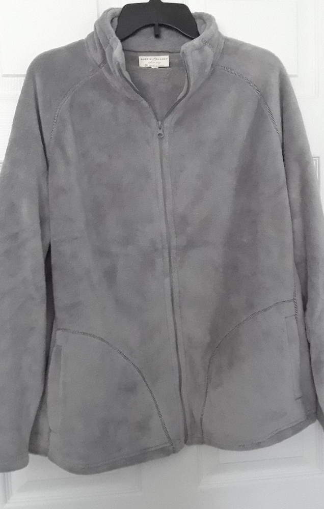Women Grey Fleece Jacket